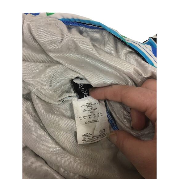 Miraclesuit Blue and Green Floral Design Tankini Top Size 10 - Picture 8 of 8